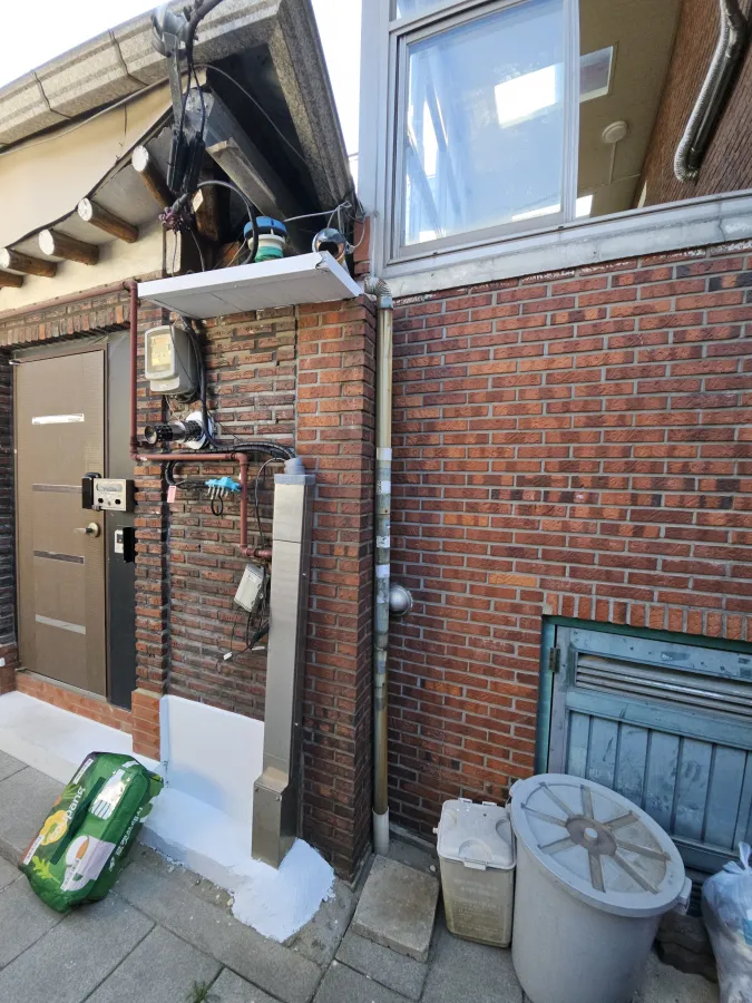 물받이누수 수리 전 2